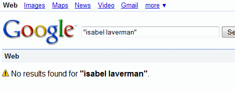 Isabel Laverman - no result